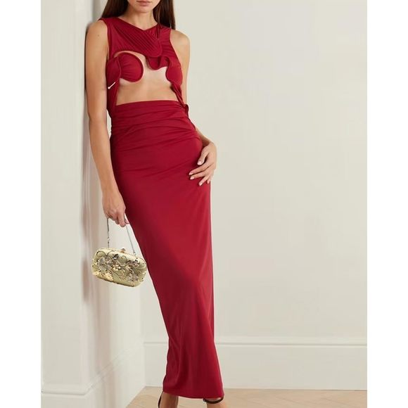 Gold Evening Clutch Purse mal, Metallic Evening Handbags Metal >:( - Picture 5 of 7